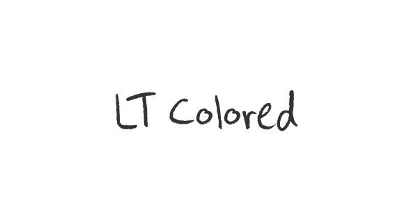 LT Colored Pencil font thumb